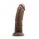 Blush Novelties Dr. Skin 8 inches Cock With Suction Cup Chocolate Brown - Product SKU BN12806