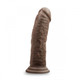 Dr. Skin 8 inches Penis With Suction Cup Chocolate Brown by Blush Novelties - view 3