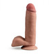 Dr. Skin Plus 7in Poseable Girthy Dildo Mocha by Blush Novelties - view 4