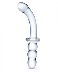 Glas 8 Inches Ribbed G-Spot Glass Double Dildo Best Sex Toys