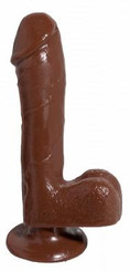 Basix Dong Suction Cup 7.5 Inch Brown