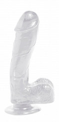 Basix Dong Suction Cup 7.5 Inches Clear