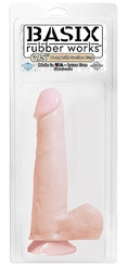 Basix Rubber Works - 7.5in. Dong With Suction Cup by Pipedream Products