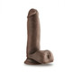 Dr. Skin Glide 7in Self Lubricating Dildo Chocolate by Blush Novelties - view 2