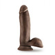 Dr. Skin Glide 7in Self Lubricating Dildo Chocolate by Blush Novelties - view 4