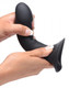 XR Brands Squeeze-It Silexpan Phallic Dildo Black - Product SKU XRAG330BK