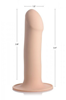 Squeeze-It Silexpan Phallic Dildo Beige Adult Sex Toys