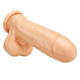 Thick Dong with Balls & Suction Beige 9 inches by Cloud 9 Novelties - Product SKU WTC30210