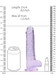 Real Cock 8in Realistic Dildo W/ Balls Purple by SHOTS AMERICA - Product SKU SHTREA092PUR