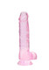 Real Cock 8in Realistic Dildo W/ Balls Pink Best Sex Toys