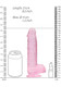 RealShaft Dildo 8in Realistic Dildo W/ Balls Pink by SHOTS AMERICA - view 2