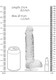 RealShaft Dildo Crystal Clear Dildo W/ Balls 8in by SHOTS AMERICA - view 2