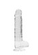 RealShaft Dildo Crystal Clear Dildo W/ Balls 8in by SHOTS AMERICA - view 3