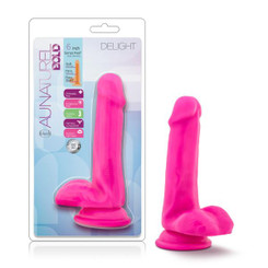 Au Naturel Bold Delight 6 In Dildo Pink by Blush Novelties