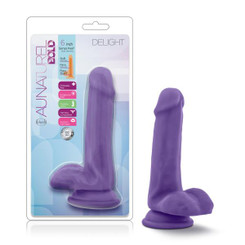 Au Naturel Bold Delight 6 In Dildo Purple by Blush Novelties