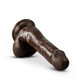 Dr. Skin Plus 6in Poseable Dildo Chocolate by Blush Novelties - view 3