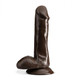 Dr. Skin Plus 6in Poseable Dildo Chocolate by Blush Novelties - view 4