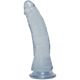 Crystal Jellies Thin Dong 7 Inches Clear Best Sex Toys