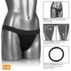Packer Gear Black Jock Strap XL/2XL by Cal Exotics - view 4