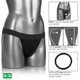 Packer Gear Black Jock Strap 2XL/3XL by Cal Exotics - view 2