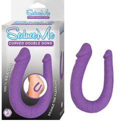 Seduce Me Curved Double Dong Purple Adult Sex Toy
