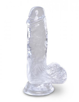 King Penis Clear 5 inches Penis with Balls by Pipedream Products