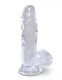 King Penis Clear 5 inches Penis with Balls by Pipedream Products