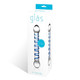 Glas 6.5 inches Glass Spiral Dildo Clear, Blue by Glas Toy - Product SKU ELGLAS150