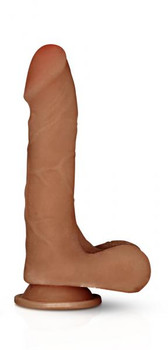 X5 Grinder Latin Realistic Dildo Brown by Blush Novelties