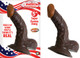 All American Whopper 5 inches Dong, Balls Brown by NassToys - Product SKU NW22302