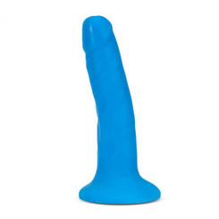 Neo Elite 6in Dual Density Cock Neon Blue Adult Sex Toy