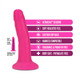Neo Elite 6in Dual Density Penis W/ Balls Neon Pink by Blush Novelties - view 2