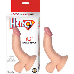 Hero 6.5in Curved Lover Dildo Sex Toys