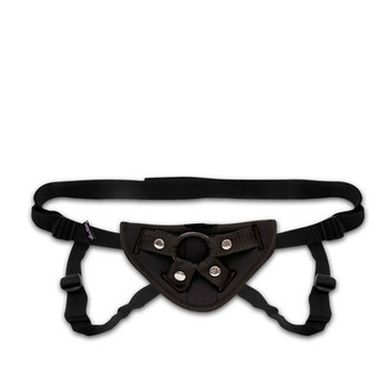 Lux Fetish Neoprene Strap On Harness Black O/S Sex Toy
