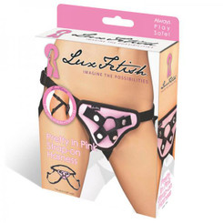 Lux Fetish Pretty In Pink Strap-on Harness by Electric / Hustler Lingerie