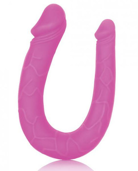 Silicone Double Dong AC/DC Dong Pink by Cal Exotics