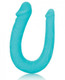 Silicone Double Dong AC/DC Dong Teal Blue by Cal Exotics