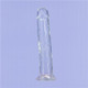 Addiction Crystal 9 Vertical Dong Clear Tpe W/ Bullet inches by BMS Enterprises - view 2