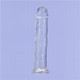 Addiction Crystal 9 Vertical Dong Clear Tpe W/ Bullet inches by BMS Enterprises - view 4