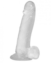 Crystal Addiction Dong 8 inches Clear by BMS Enterprises