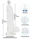 Crystal Addiction Dong 8 inches Clear by BMS Enterprises - view 4