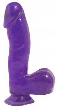 Basix Rubber Works 6.5 inches Purple Dong Suction Cup Adult Sex Toy