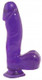 Basix Rubber Works 6.5 inches Purple Dong Suction Cup by Pipedream Products