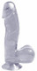 Basix Rubber Works 6.5 inches Clear Dong Suction Cup Adult Toys