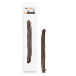 Dr. Skin 14 Double Dildo Chocolate Adult Toy