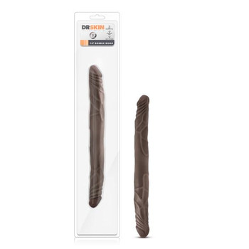 Dr. Skin 14 Double Dildo Chocolate by Blush Novelties