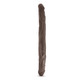 Dr. Skin 14 Double Dildo Chocolate by Blush Novelties - view 2