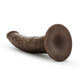 Blush Novelties Dr. Skin Glide 7.5in Self Lubricating Dildo Chocolate - Product SKU BN12826