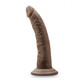 Dr. Skin Glide 7.5in Self Lubricating Dildo Chocolate by Blush Novelties - view 4