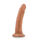 Dr. Skin Glide 7.5in Self Lubricating Dildo Mocha by Blush Novelties - Product SKU BN12827